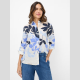Camisa Vicki BRAX Lino Estampado AZUL