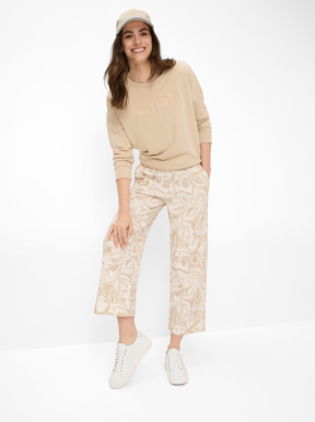 PantalónMaineS BRAX Lino Estampado BEIGE