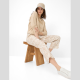 PantalónMaineS BRAX Lino Estampado BEIGE