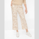 PantalónMaineS BRAX Lino Estampado BEIGE