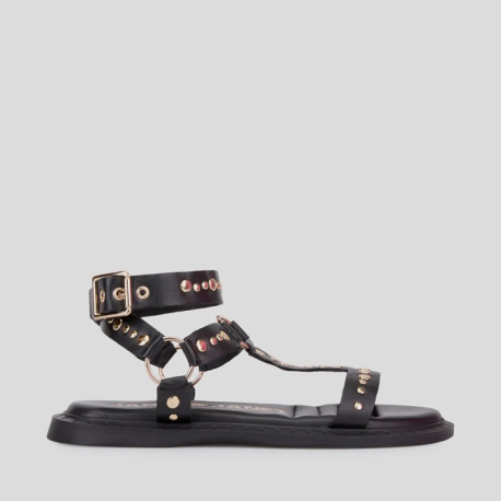 Sandalia Romana JANET&JANET Tachas NEGRO