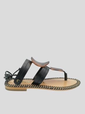 Sandalia Romana JANET&JANET Piel NEGRO