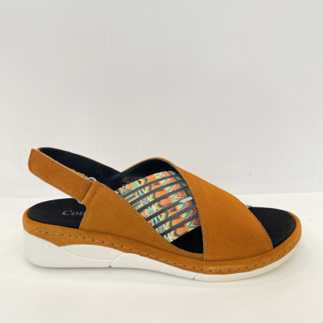Sandalia COMFORT CLASS Elasticos NARANJA