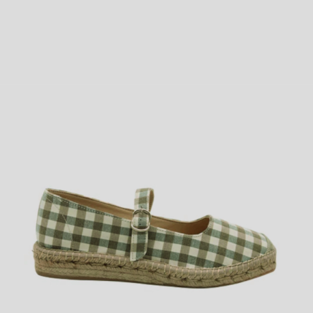 Alpargata Mercedita SV Cuadros KAKI