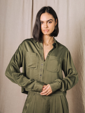 Blusa FREEMAN T.PORTER Caretina VERDE KAKI