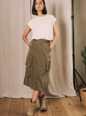 Falda FREEMAN T.PORTER Kiana VERDE MILITAR