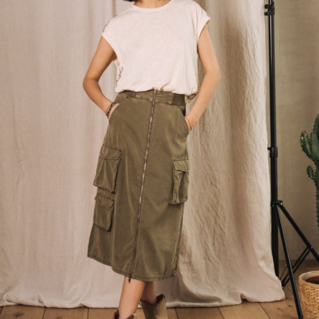 Falda FREEMAN T.PORTER Kiana VERDE MILIT