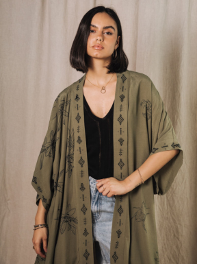 ChaquetaKimonoFREEMANT.PORTER KannaVERDE