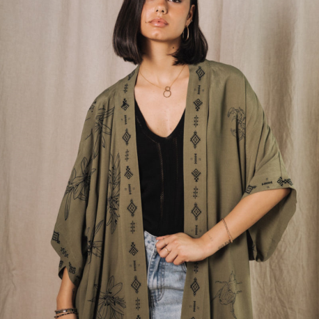 ChaquetaKimonoFREEMANT.PORTER KannaVERDE