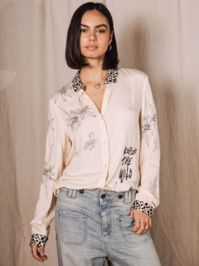Camisa Katy FREEMAN T.PORTER Sahara MARFIL