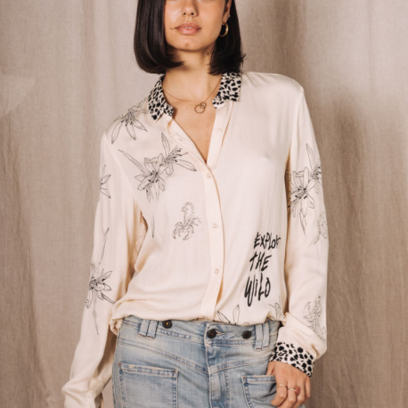 Camisa Katy FREEMANT.PORTER SaharaMARFIL