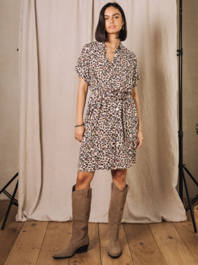 Vestido FREEMAN T.PORTER Raffia LEOPARDO
