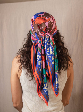Foulard FREEMAN T.PORTER Fathia Desert ROSA