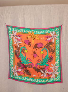 Foulard FREEMAN T.PORTER Fathia Desert NARANJA