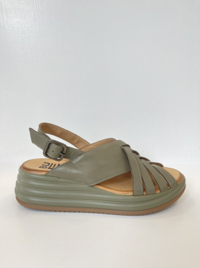 Sandalia Cruzada BUENO Espiga KHAKI