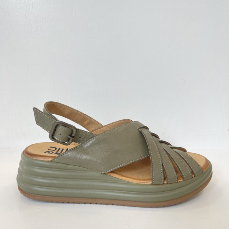 Sandalia Cruzada BUENO Espiga KHAKI
