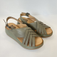 Sandalia Cruzada BUENO Espiga KHAKI
