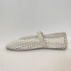 Bailarina Rejilla BUENO Piel Combi BEIGE