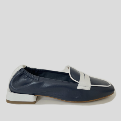 Mocasín NE.KA.NE Piel Bicolor MARINO/BLA